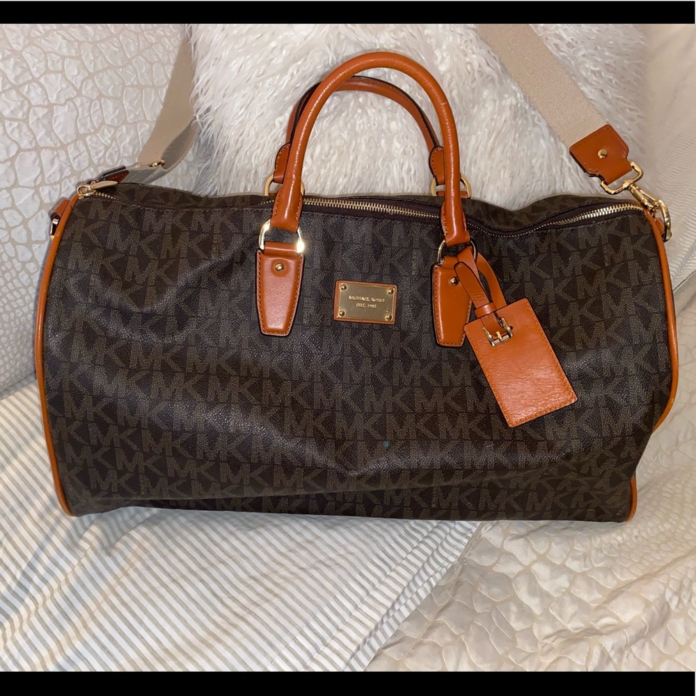 Michael Kors Jet Setter Lg Weekender Brown